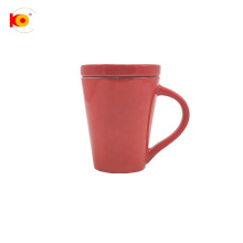 Factory sale Nice looking11oz red coffee mug with lid